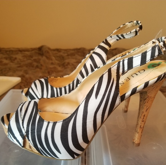 Guess Zebra Print Heel Shoe - Picture 2 of 3